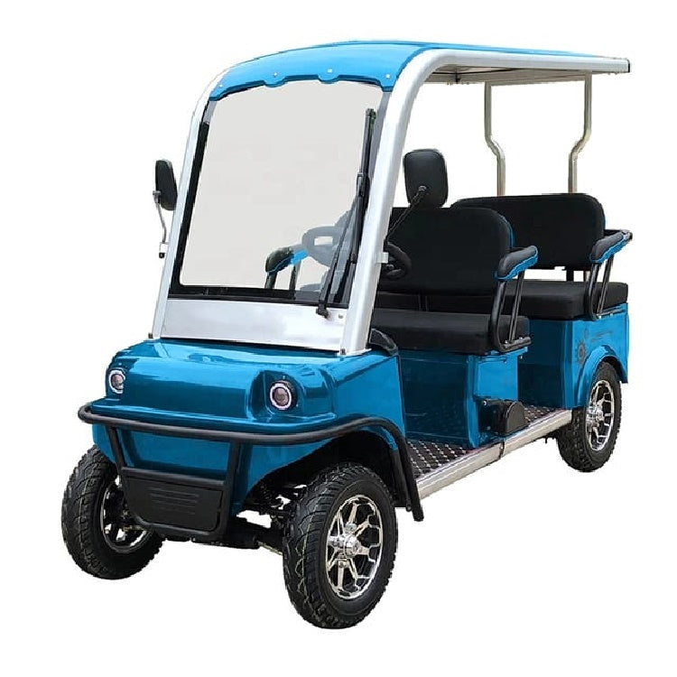 Gulf Buggy 6 Seater Electric Golf Cart blue