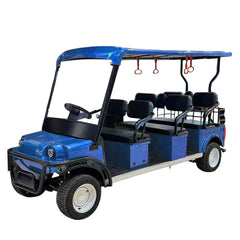 Megawheels Sport Eco Electric Golf Cart 6 seater Blue Side Front