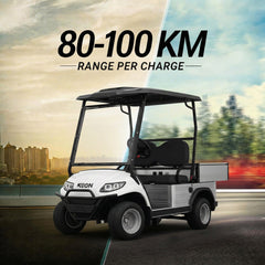Keon Electric Utility Vehicle 2 Seater with Short Cargo Box with Lithium Battery