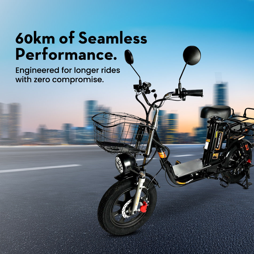 Kugoo Kirin V3 PRO Electric Delivery Scooter With 60Km of Seamless Performance