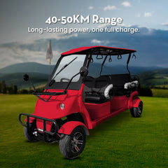 Red golf cart