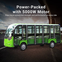 Megawheels Gulf Buggy Electric Shuttle Bus 14 Seater With AC & Door for Sightseeing