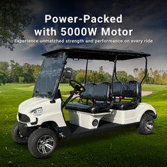 Megawheels Green Rider Electric Golf Cart 4 Seater Golf Buggy By Gulf Buggy