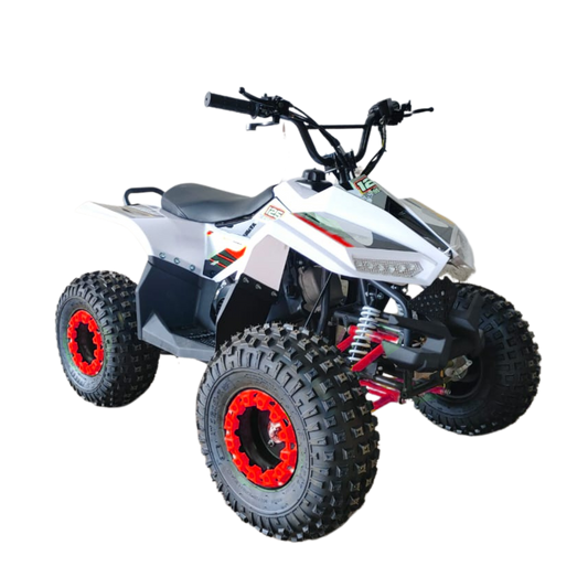 Megawheels 80 cc Atv Quad Bike  4 wheels for 5-10 yr old- red