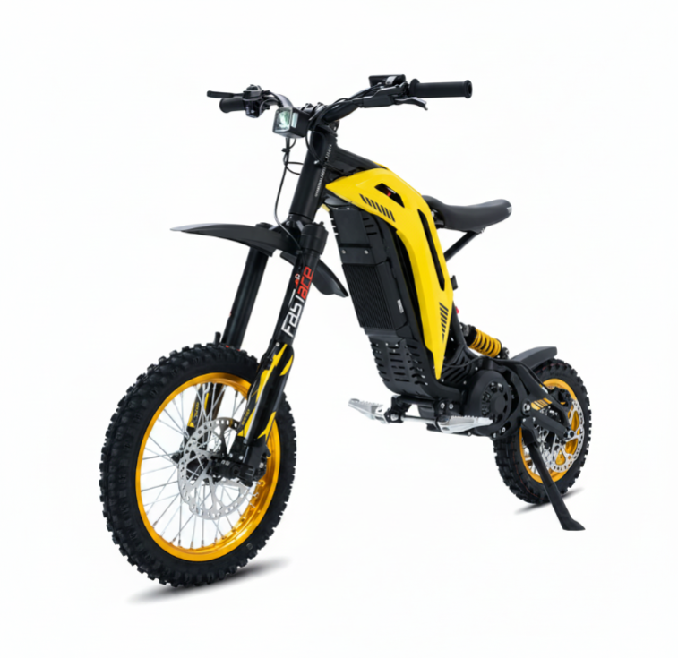 Viper S Electric Dirt Bike High Performance 3500 W Motor in yellow