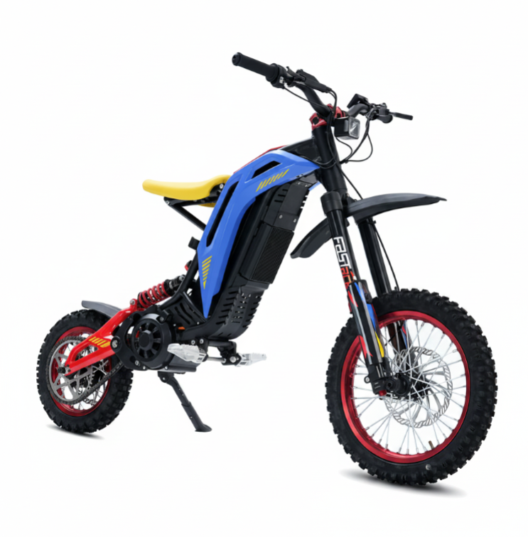 Viper S Electric Dirt Bike High Performance 3500 W Motor in blue