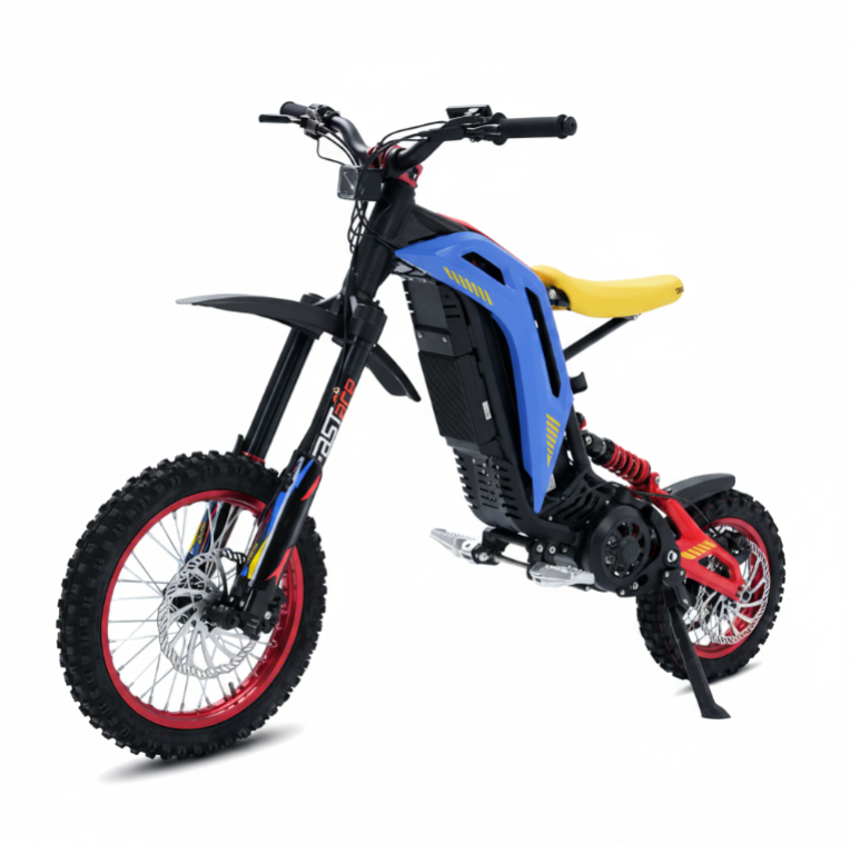 Viper S Electric Dirt Bike High Performance 3500 W Motor in blue