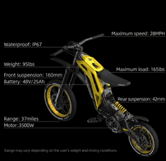 Titaone Viper S Electric Dirt Bike High Performance 3500 W Motor Off Road E Bike Dubai