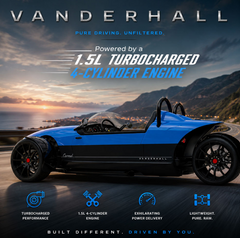 VANDERHALL Carmel Blackjack at Gulf Buggy – Premium Luxury 3-Wheel Roadster in Dubai UAE