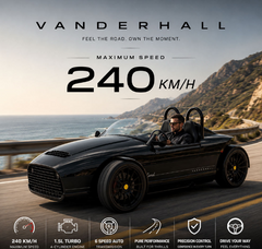 VANDERHALL Carmel Blackjack at Gulf Buggy – Premium Luxury 3-Wheel Roadster in Dubai UAE