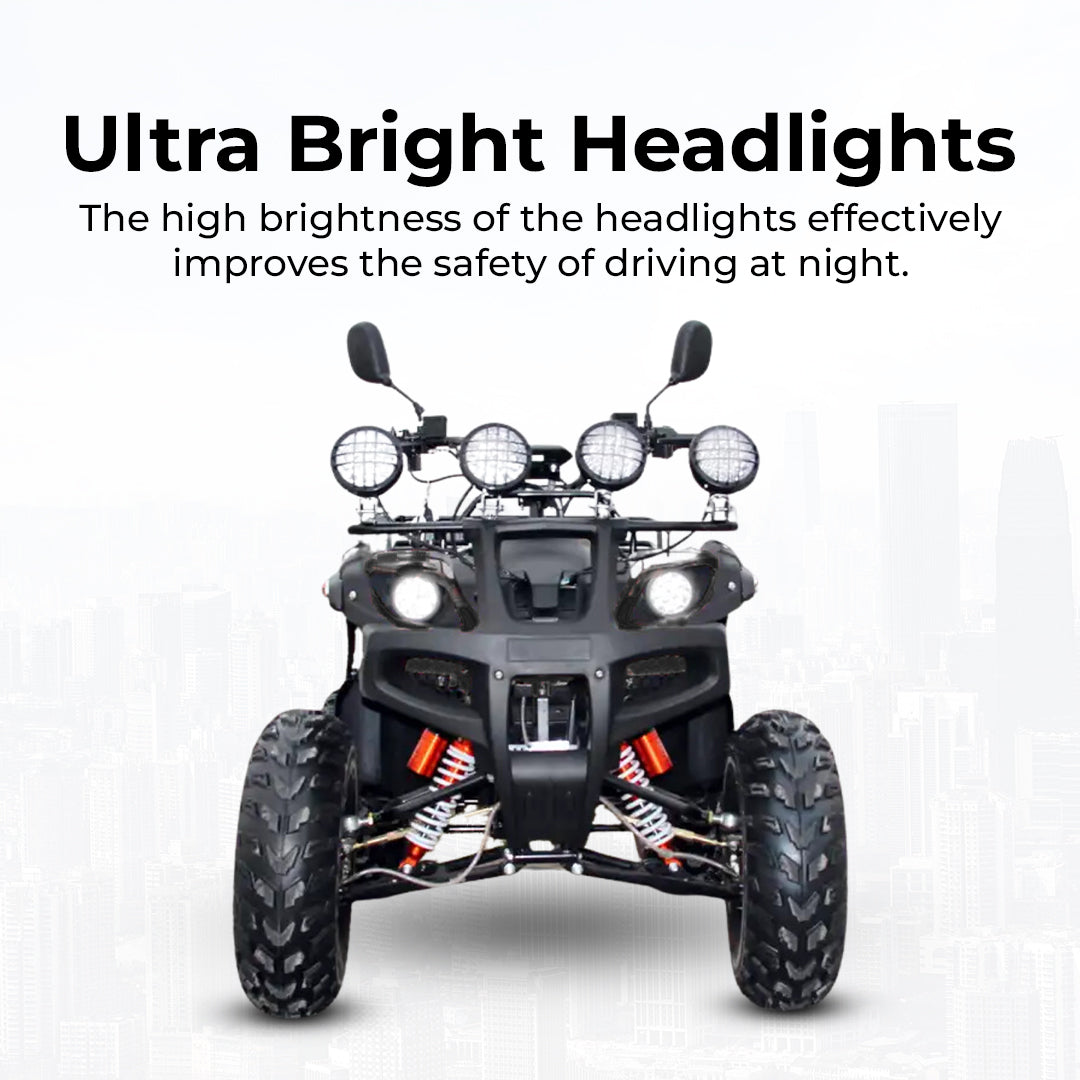 Megawheels Electric Quad ATV Thunderbolt 60V Electric Bike for Teens & Adult 1500 W