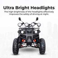 Megawheels Electric Quad ATV Thunderbolt 60V Electric Bike for Teens & Adult 1500 W