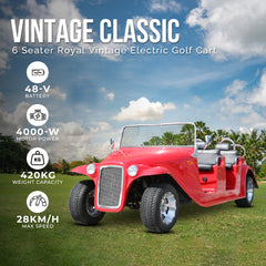 Electric Golf Cart Vintage Classic Royal Vintage Electric Golf Buggy 6 Seater At Gulf Buggy