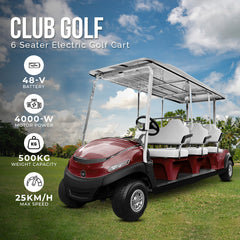 Megawheels Electric Club Golf Cart Golf Buggy 6 Seater