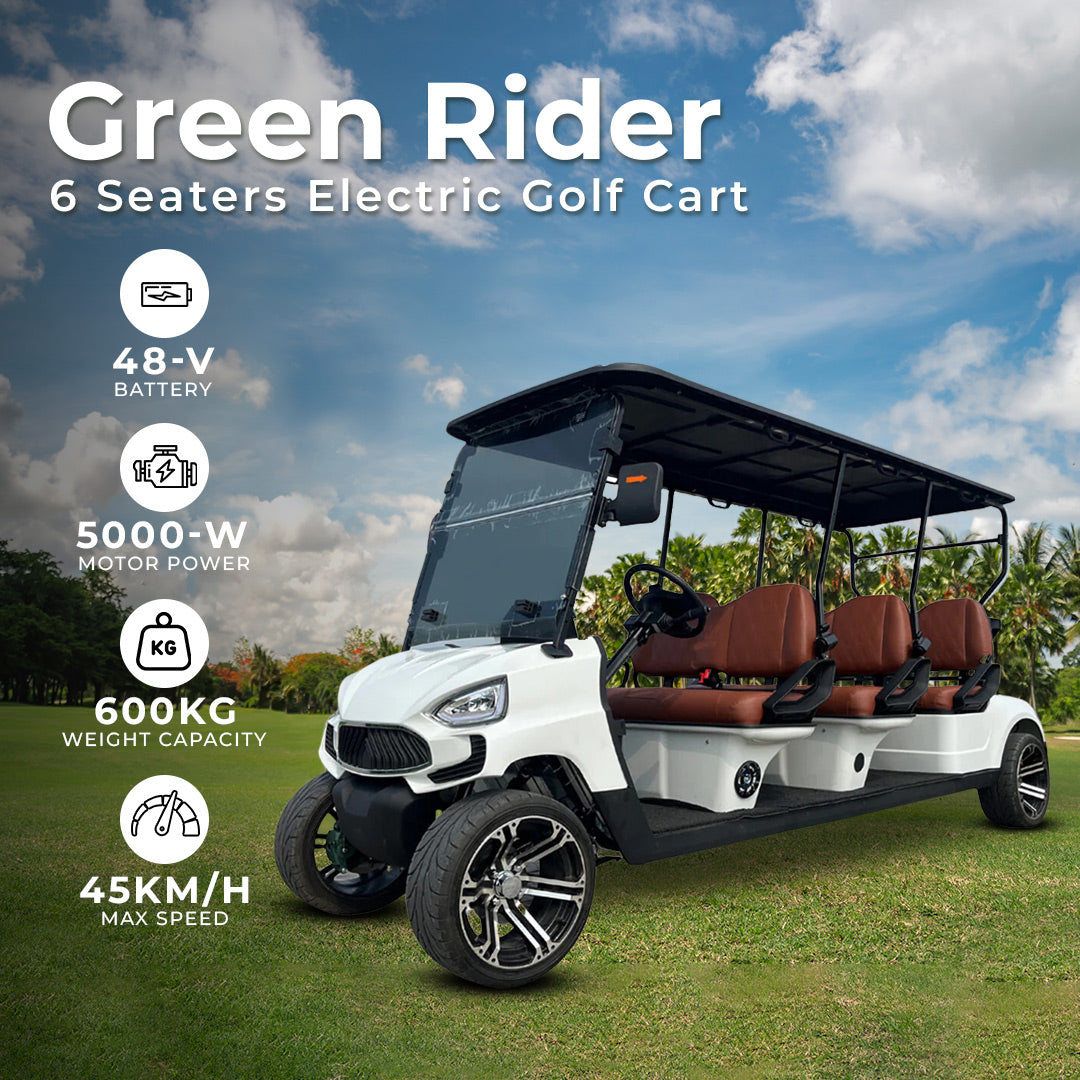 Megawheels Green Rider Electric Golf Buggy Seater Golf Cart by