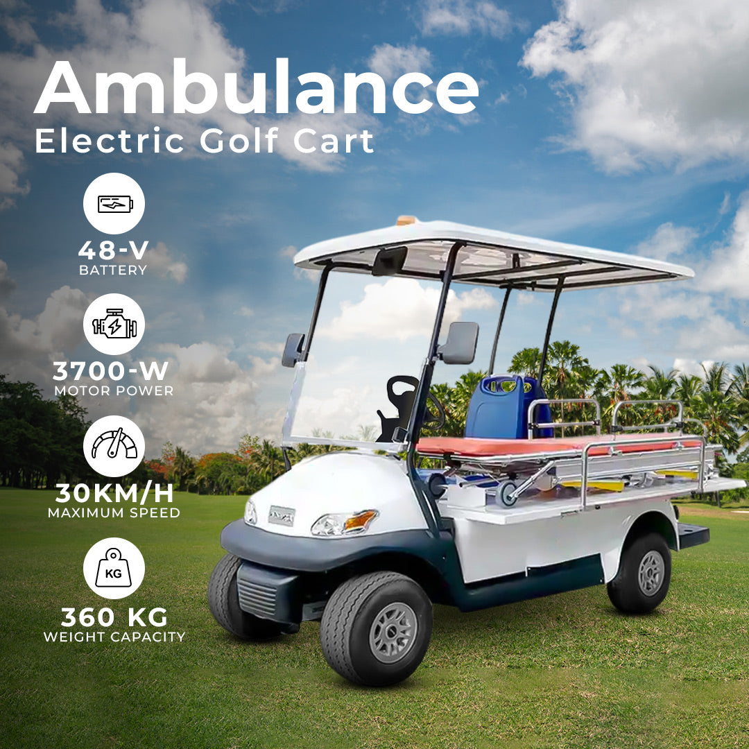 Sports Medical Ambulance Electric golf car 2 seats