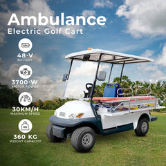 Sports Medical Ambulance Electric golf car 2 seats