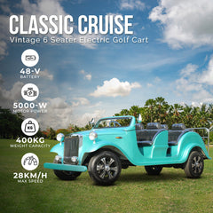 Electric Golf Cart Classic Cruise Vintage 6-Seater By Gulf Buggy UAE