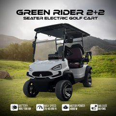 Green Rider Electric Golf Cart 2+2 Seater By Megawheels