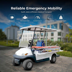 Megawheels Electric golf cart Responder2 Sports Medical Ambulance 2 seats + Stretcher For Emergency