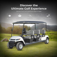 Megawheels Ecar LVT Electric Golf Cart 6 Seater Golf Buggy