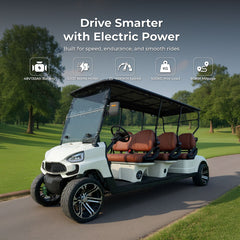 Megawheels Green Rider Electric Golf Buggy 6 Seater Golf Cart by Gulf Buggy UAE