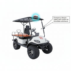 Keon Medical Ambulance Buggy Golf Cart with Stretcher 2 seater with lithium battery and exclusive warranty