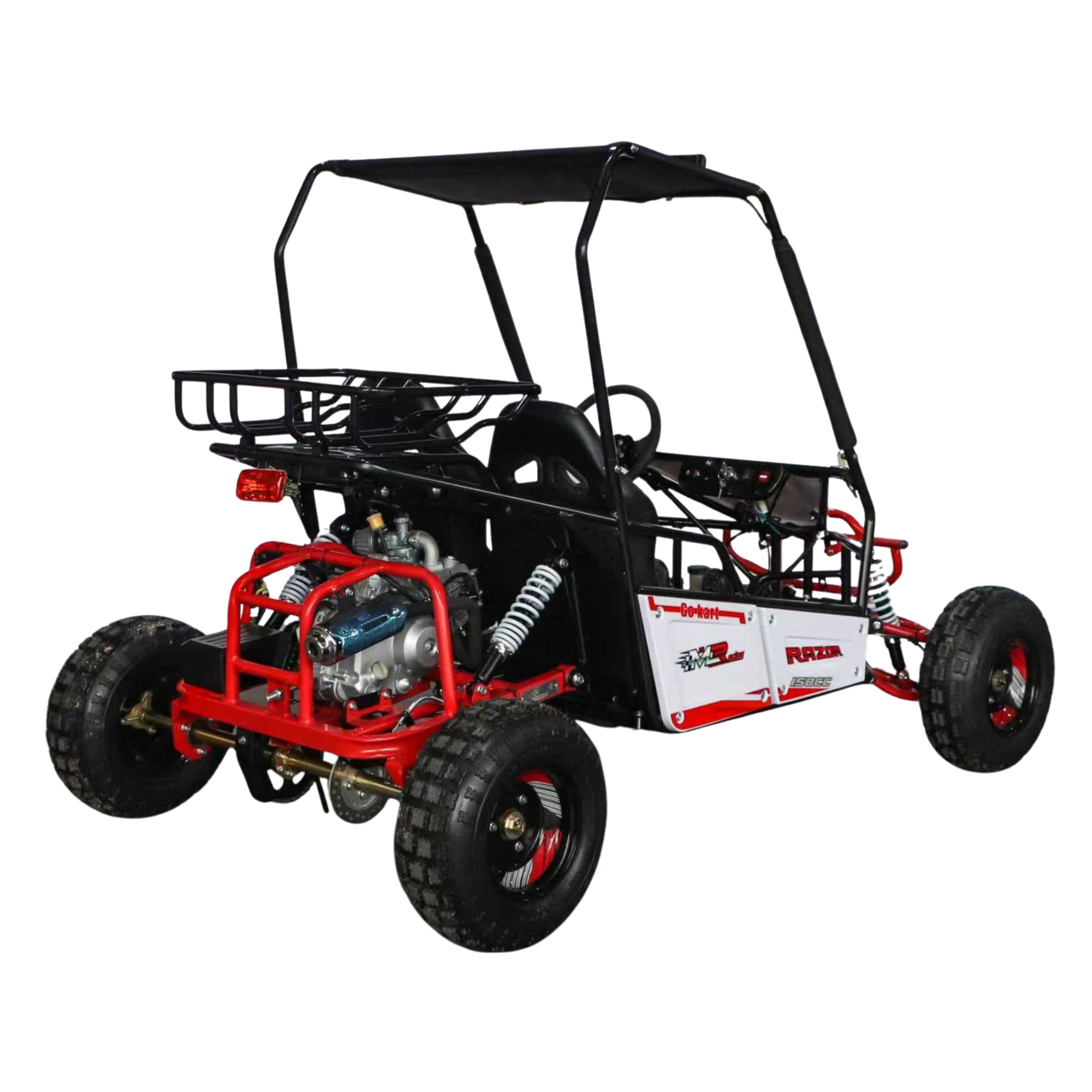 Back view of UTV 125 CC Off Road Triton Buggy for Kids