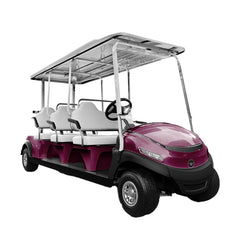 Megastar Golf club car 6 seater  electric golf cart-Maroon