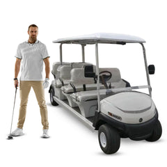 Megastar Golf club car 6 seater  electric golf cart-White