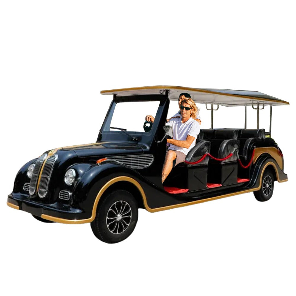 Classic Vintage Electric Golf Cart Crusader Luxury 6+ 2 Seater by Gulf Buggy