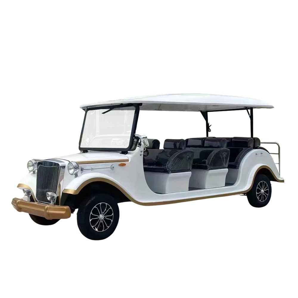 Classic Vintage Electric Golf Cart Crusader Luxury 6+ 2 Seater by Gulf Buggy