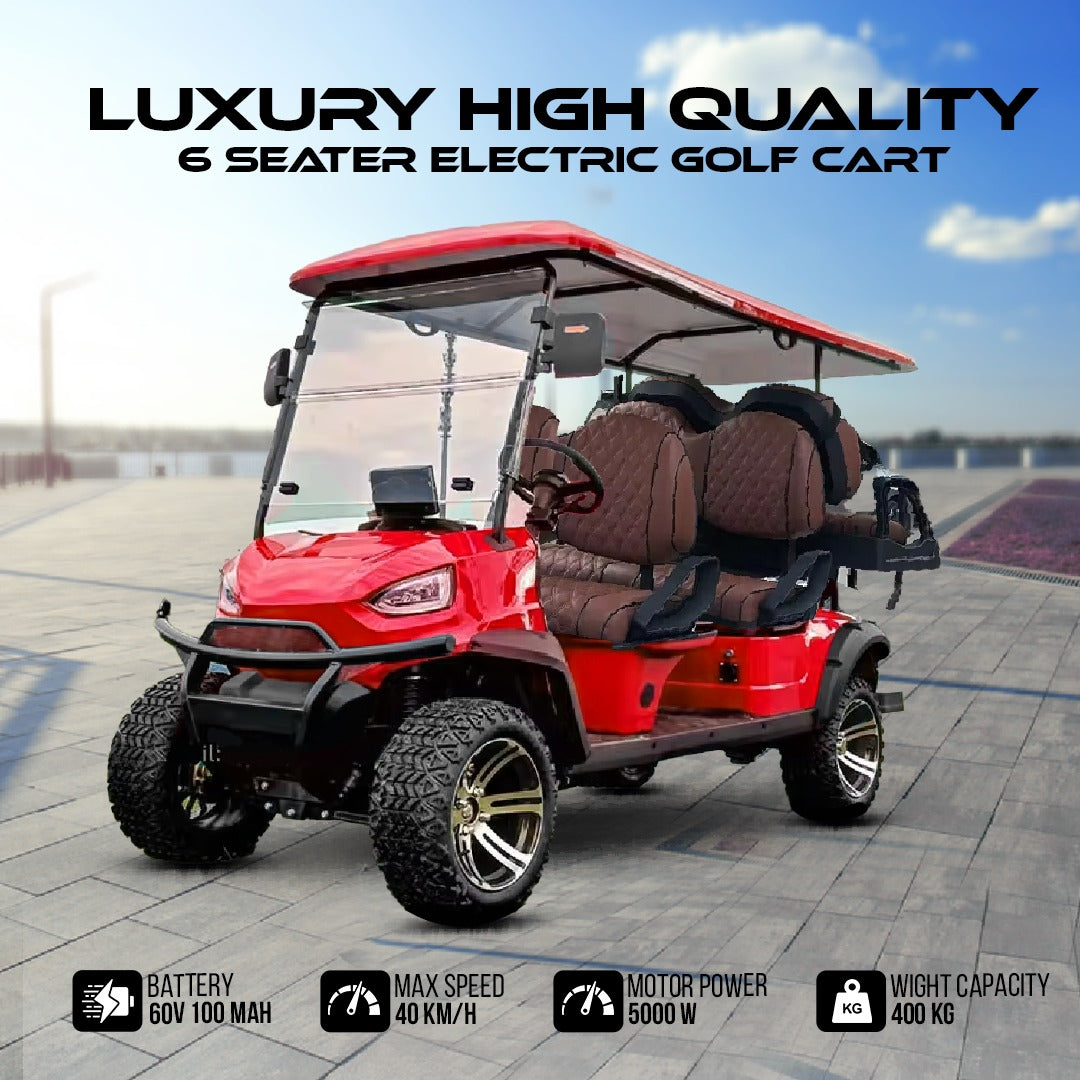 Megawheels Golfzilla Electric Golf Cart Buggy 4+2