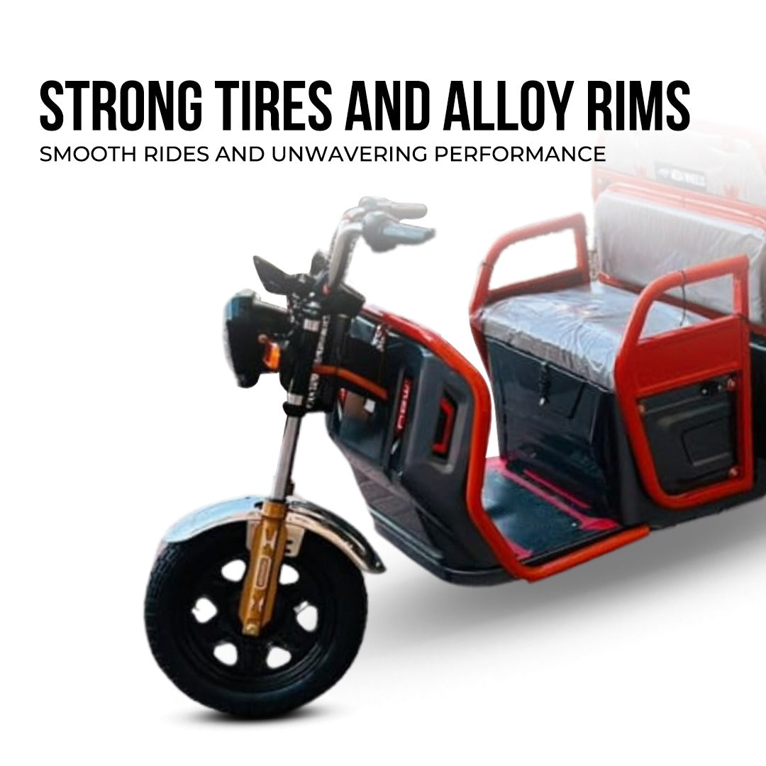 Megawheels Electric Passenger Cargo 48 v Hybrid Tricycle Series 2