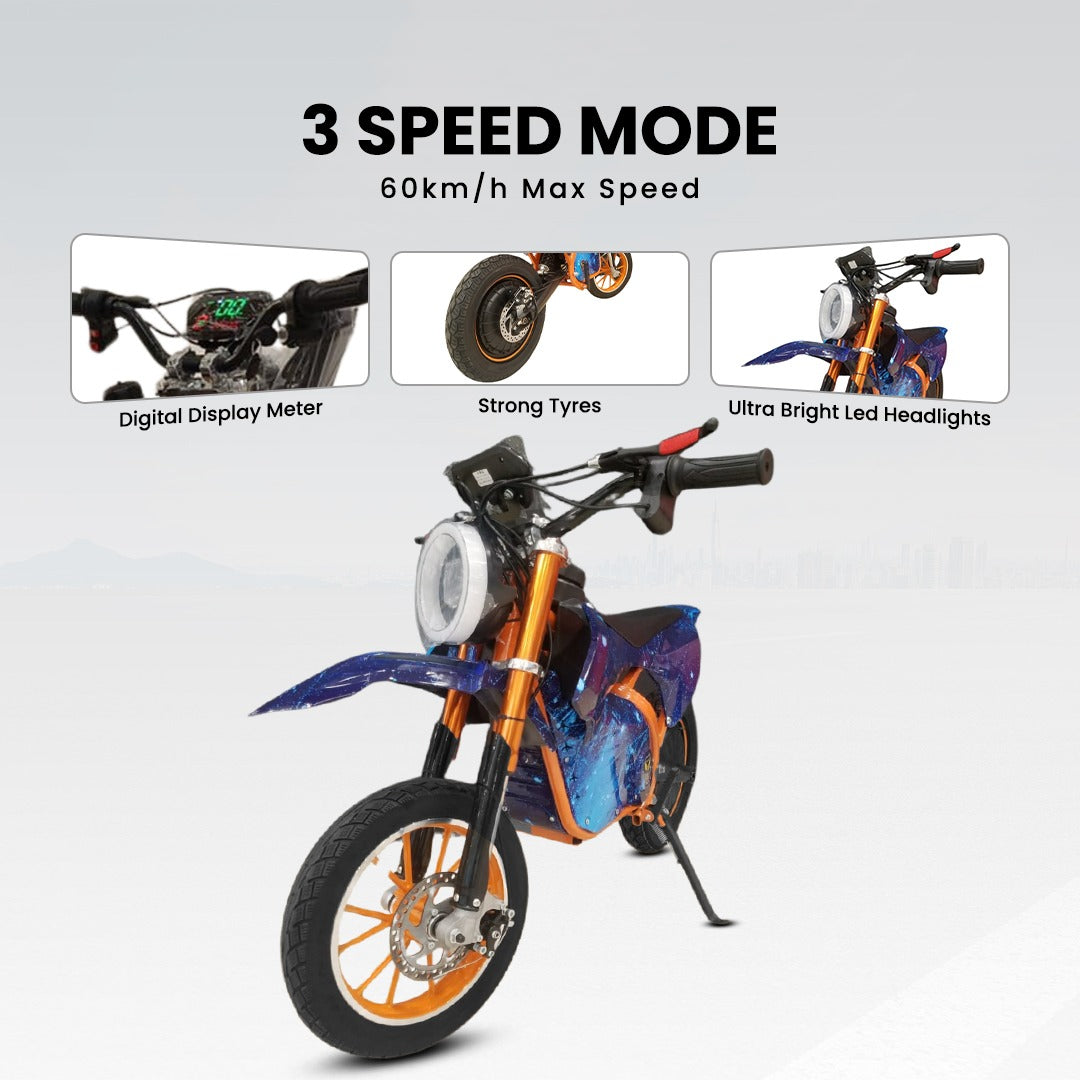 Megastar Kids Brushless Motor Electric Dirt Bike Electric Cross Bike Kids Cross Bike