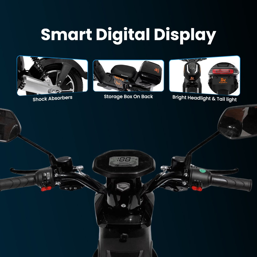 Smart digital display on a scooter