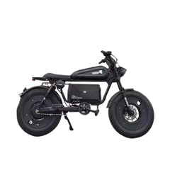 Megawheels Black Warrior Fat Harley Electric MotorBike 48 V Scooter With Removable Lithium Battery