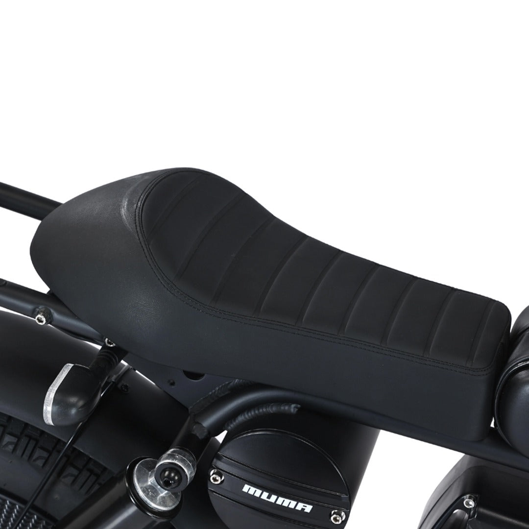 Megawheels Black Warrior Fat Harley Electric MotorBike 48 V Scooter With Removable Lithium Battery