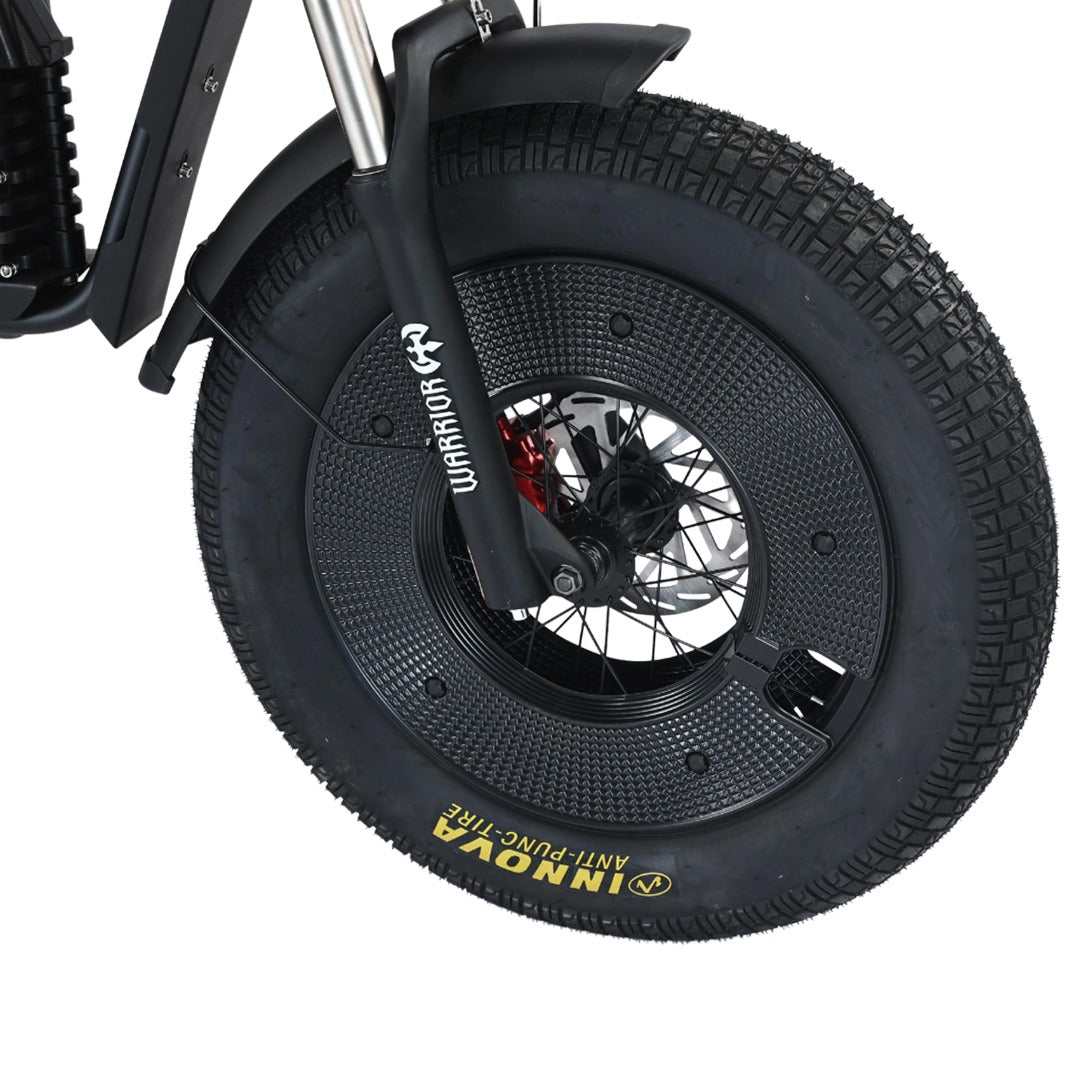 Megawheels Black Warrior Fat Harley Electric MotorBike 48 V Scooter With Removable Lithium Battery