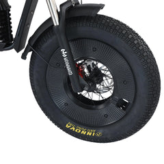 Megawheels Black Warrior Fat Harley Bike 48 V With Removable Lithium Battery