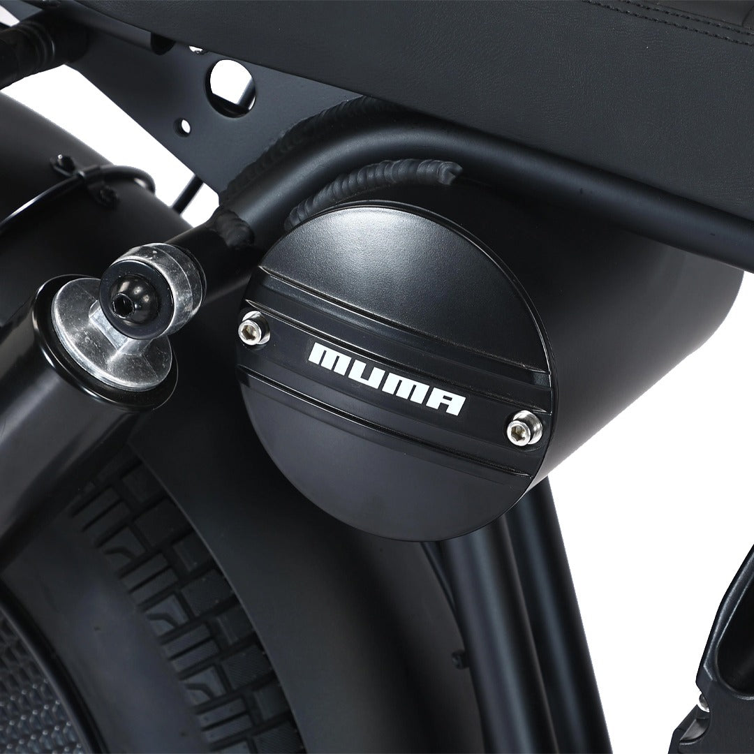 Megawheels Black Warrior Fat Harley Electric MotorBike 48 V Scooter With Removable Lithium Battery