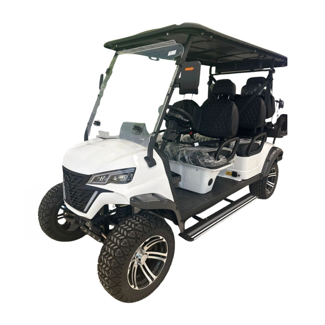 Megawheel VLR Electric Golf Cart 4+2 Seater Lithium Battery Off-Road Radial Tyres With Warranty