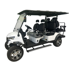Megawheel VLR Electric Golf Cart 4+2 Seater Lithium Battery Off-Road Radial Tyres With Warranty