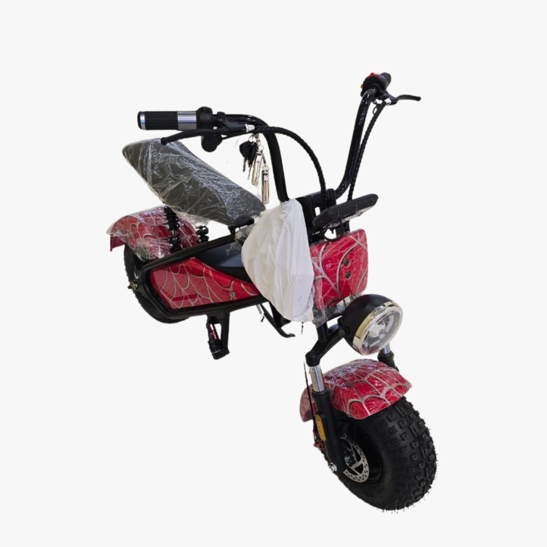 Small electric bike with red and black design of Smart Harley off off-road mini Scooter