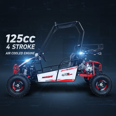 Small off-road vehicle with a 125cc 4-stroke engine