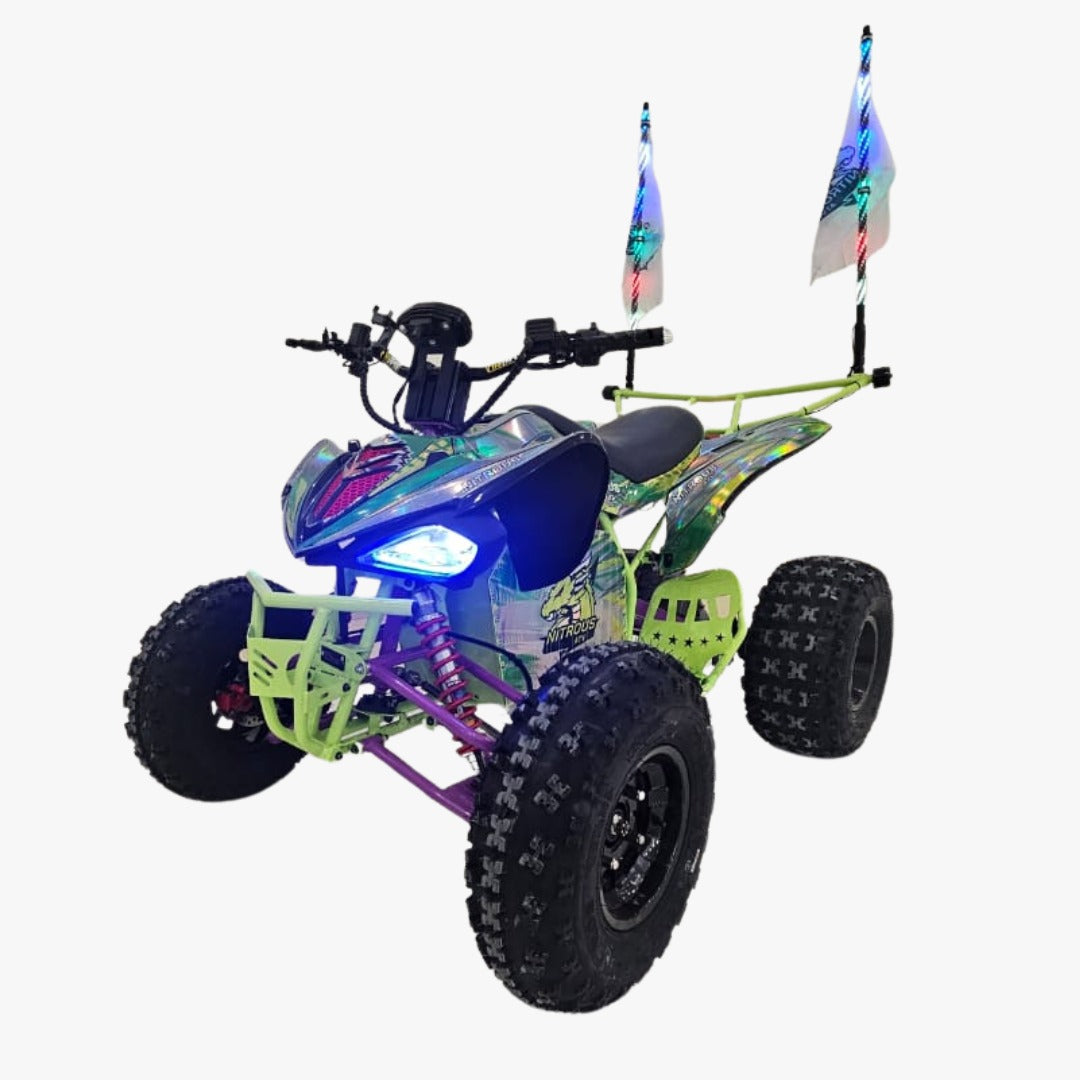 Colourful Electric ATV Atom 72 V Quad Bike with LED lights