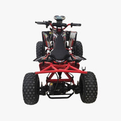 Back View of Red Nitron 48V 13Ah Electric ATV Off-Road Quad Bike