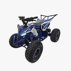 Blue and black ATV Quad Bike