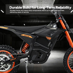 Black electric bike with durability and reliability