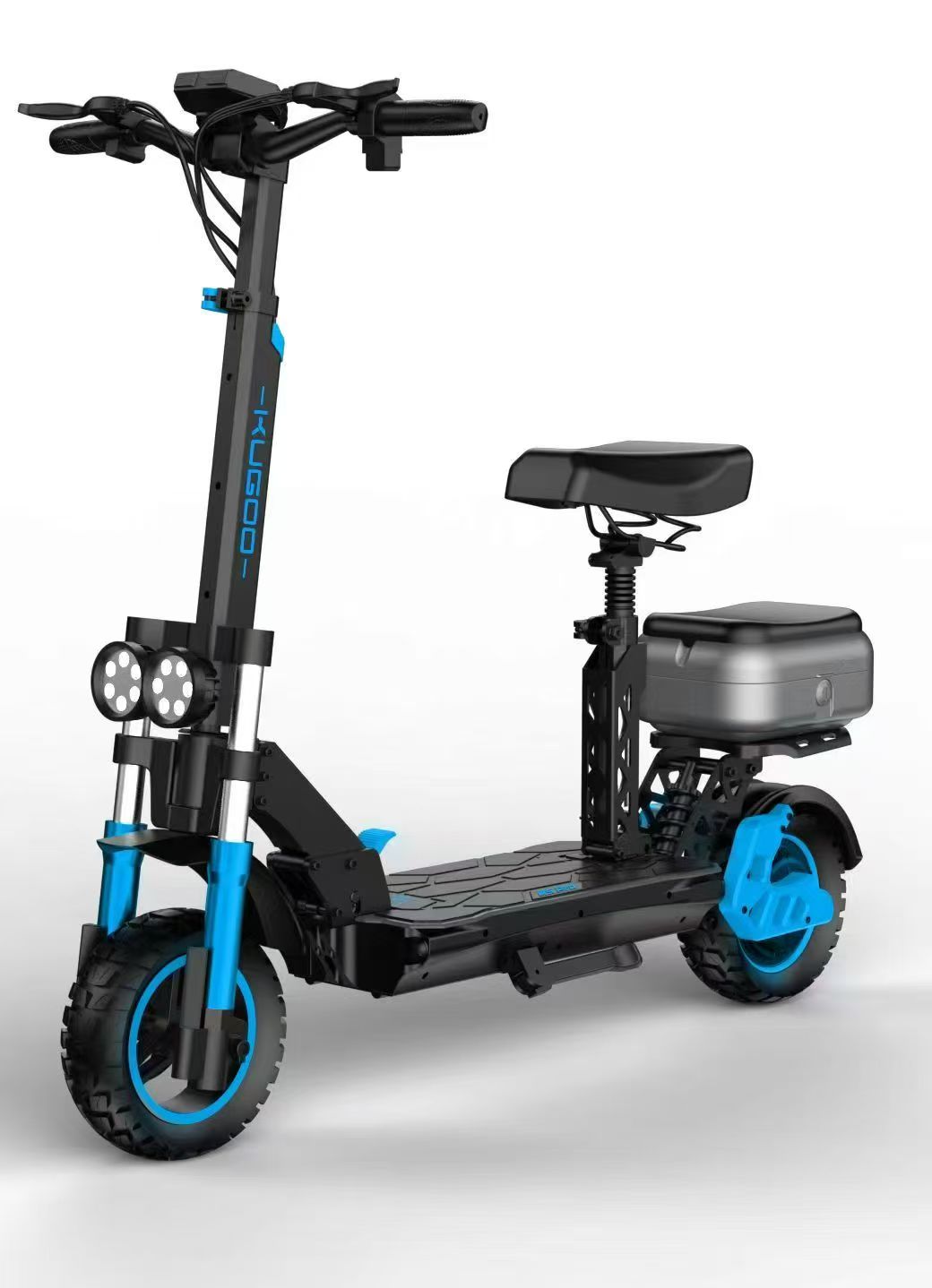 Black & Blue KuKirin M5 Pro Electric Scooter – 1000W | 48V 20Ah | 52 km/h